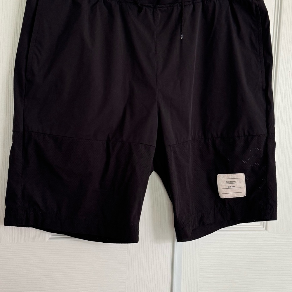 Thom Browne Black Athletic Shorts Bottom Mesh Size M - Picture 4 of 13